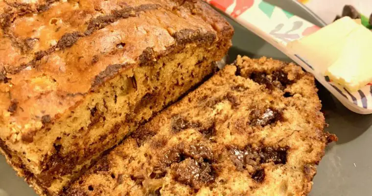 The Most Delicious and Moist Chocolate Chip Banana Bread