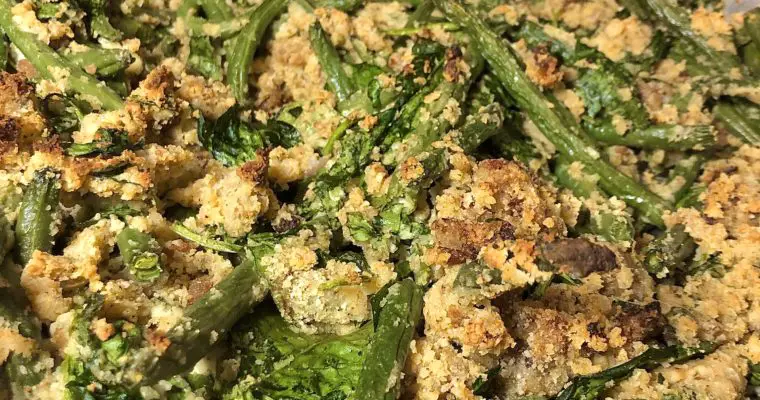 World’s Greatest Green Bean Casserole with Spinach and Sausage