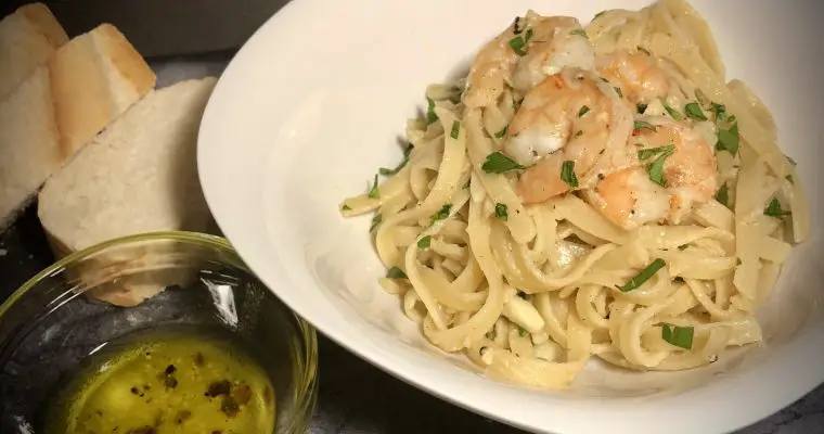 Dad’s Classic Easy Weeknight Shrimp Scampi