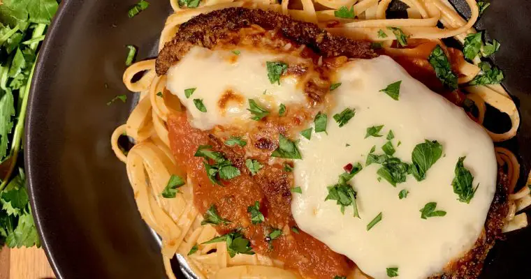 Quick and Crispy Parmesan Crusted Chicken Parm