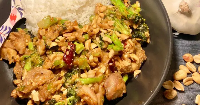 Thai Peanut Chicken with Broccoli