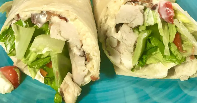 How To Make Easy Chicken Caesar Wraps